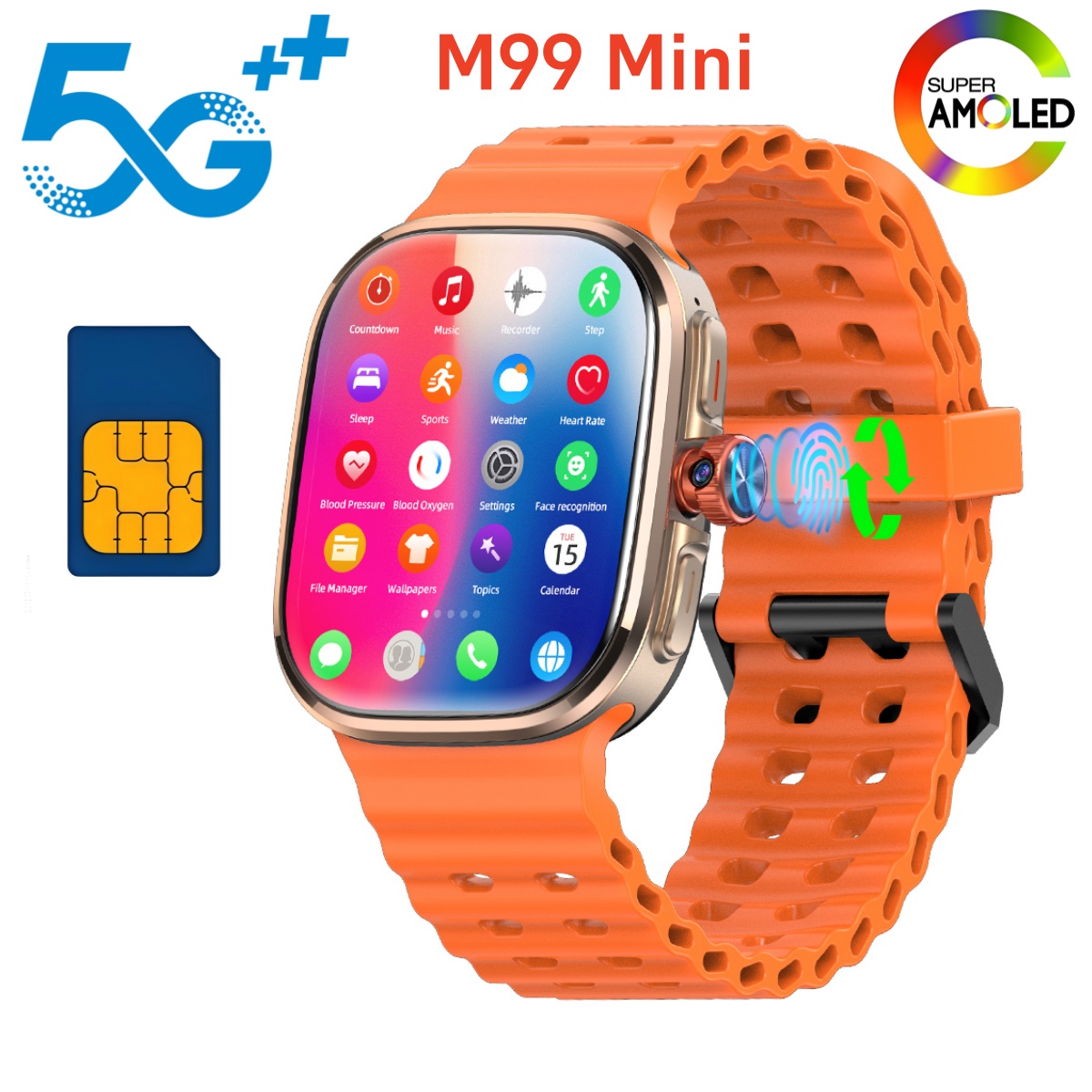 M99 Mini Smartwatch 5G Android - Smartwatch Face ulasan dan harga