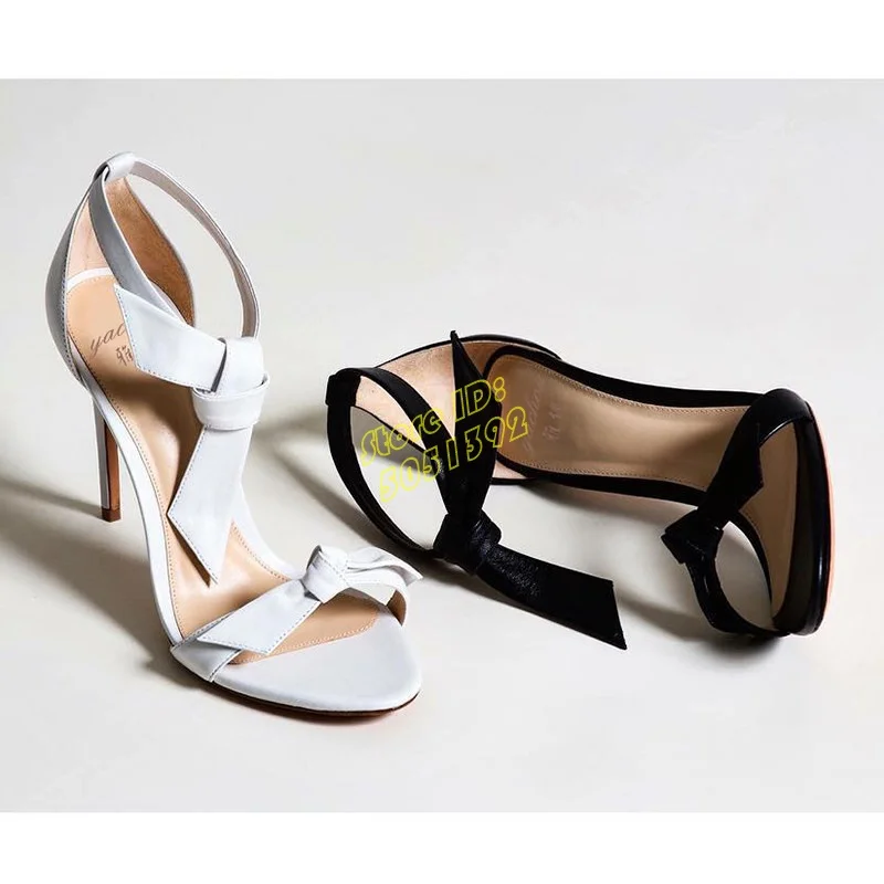 Leather Knot Stiletto High Hee - Leather Classic Strap ulasan dan harga
