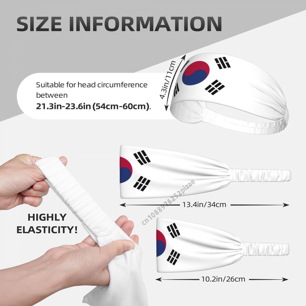 South Korea Flag Men Women Ban - Milanaise Mesh Band ulasan dan harga