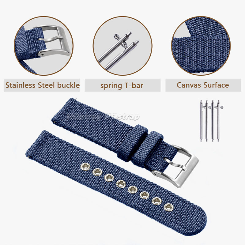 Nylon Strap 18mm 20mm 22mm Ban - Nylon Nato Strap ulasan dan harga