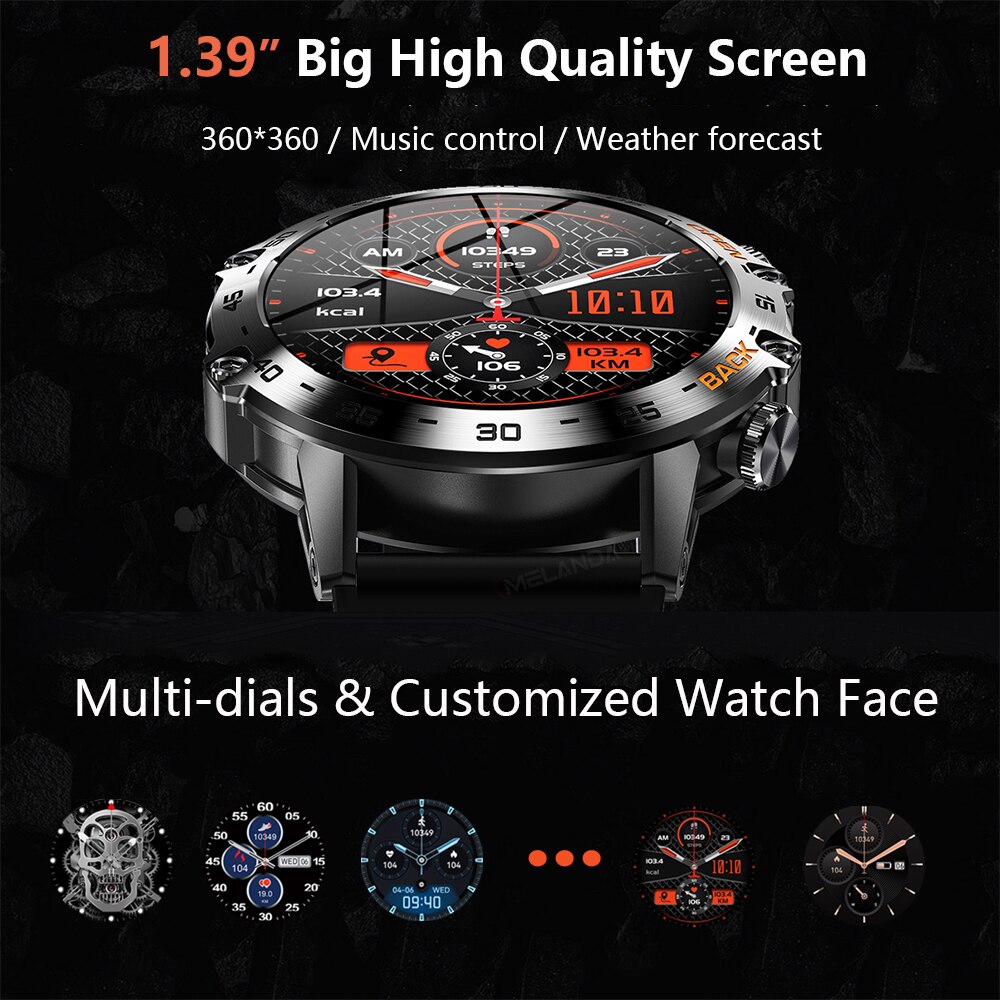 MEVADEN Steel 1.39 inch Men Lu - Smartwatch Face ulasan dan harga