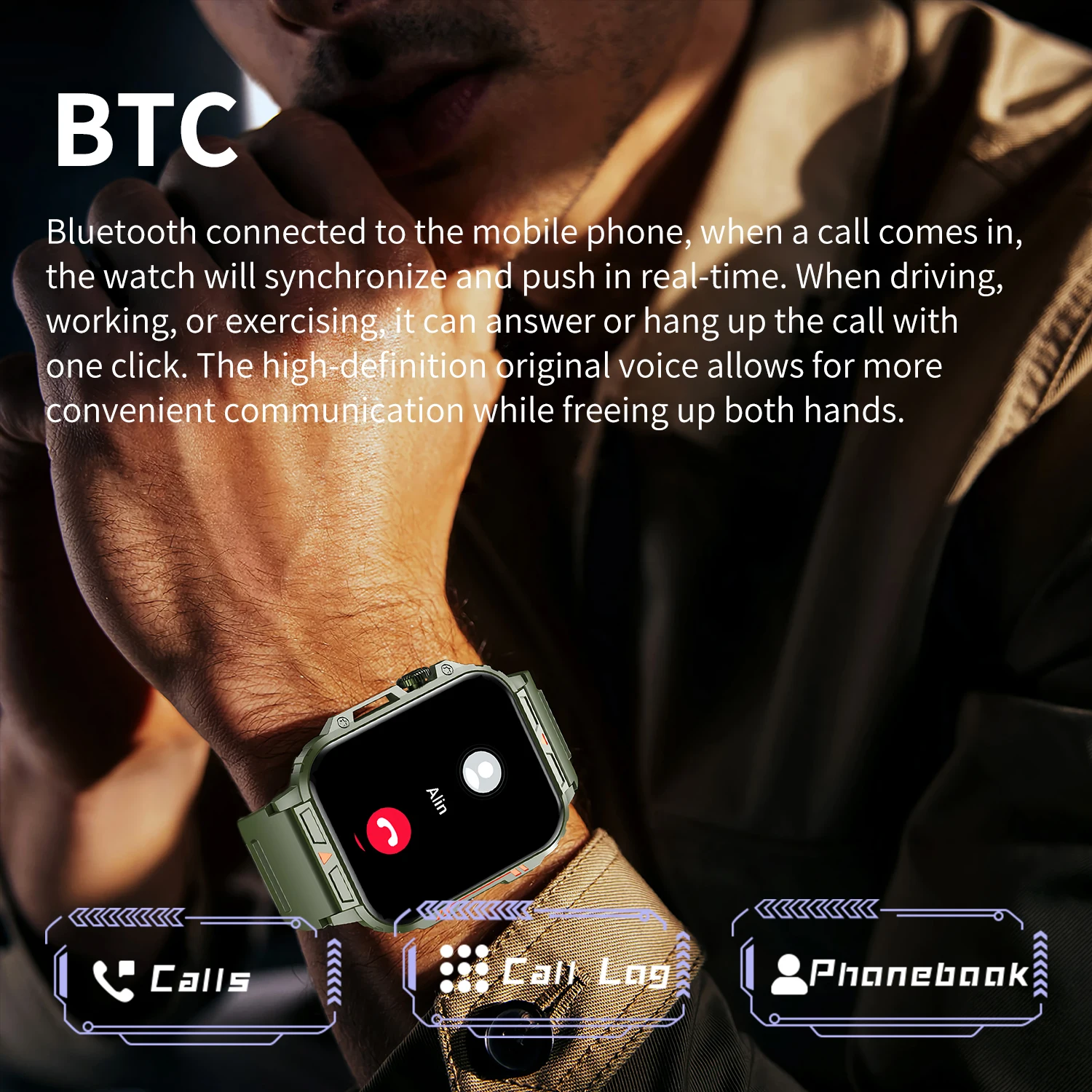 2026 Luxury Military Smart Wat - Smartwatch Face ulasan dan harga