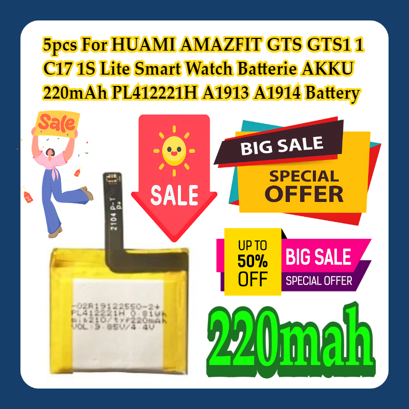 5pcs For HUAMI AMAZFIT GTS GTS - Smartwatch A1914 ulasan dan harga