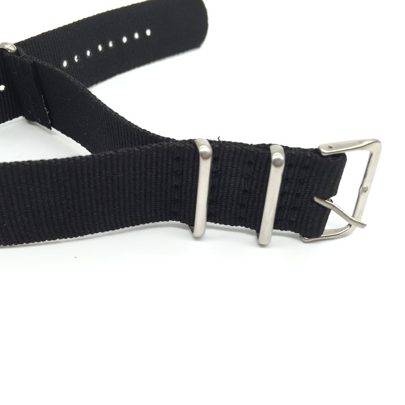 Black Nylon Strap for 16mm 18m - Nylon Nato Strap ulasan dan harga