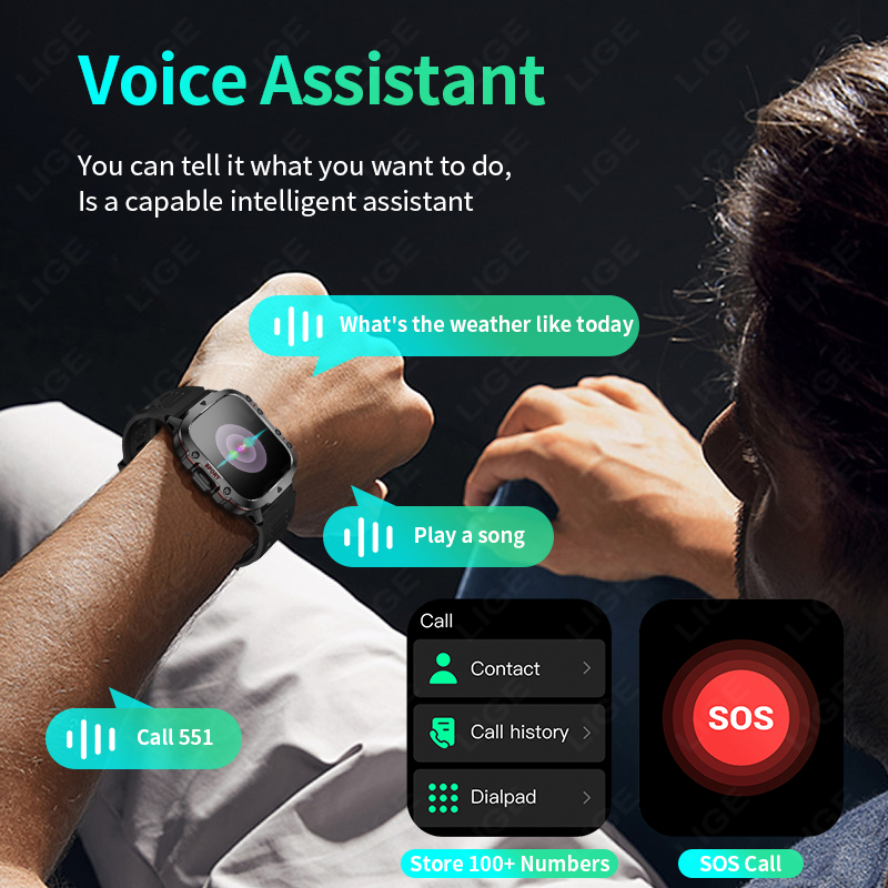 LIGE Outdoor Smart Watch Men 2 - Smartwatch Faces ulasan dan harga