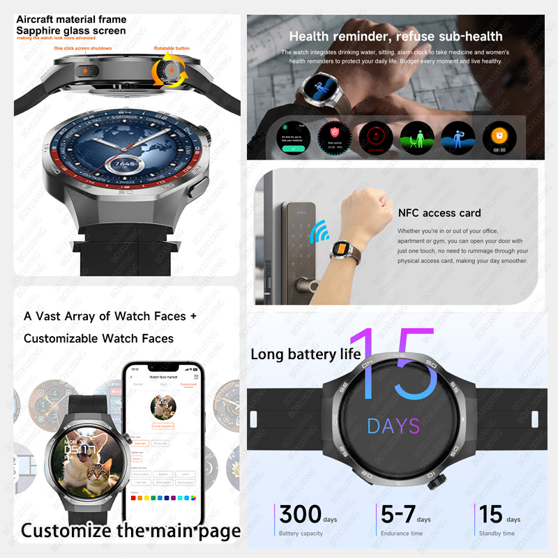 2026 New BOXUXING Watch 5 MAX  - Smartwatch Face ulasan dan harga
