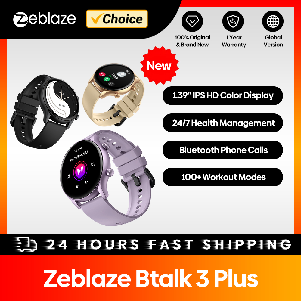New Zeblaze Btalk 3 Plus Voice - Smartwatch Face ulasan dan harga