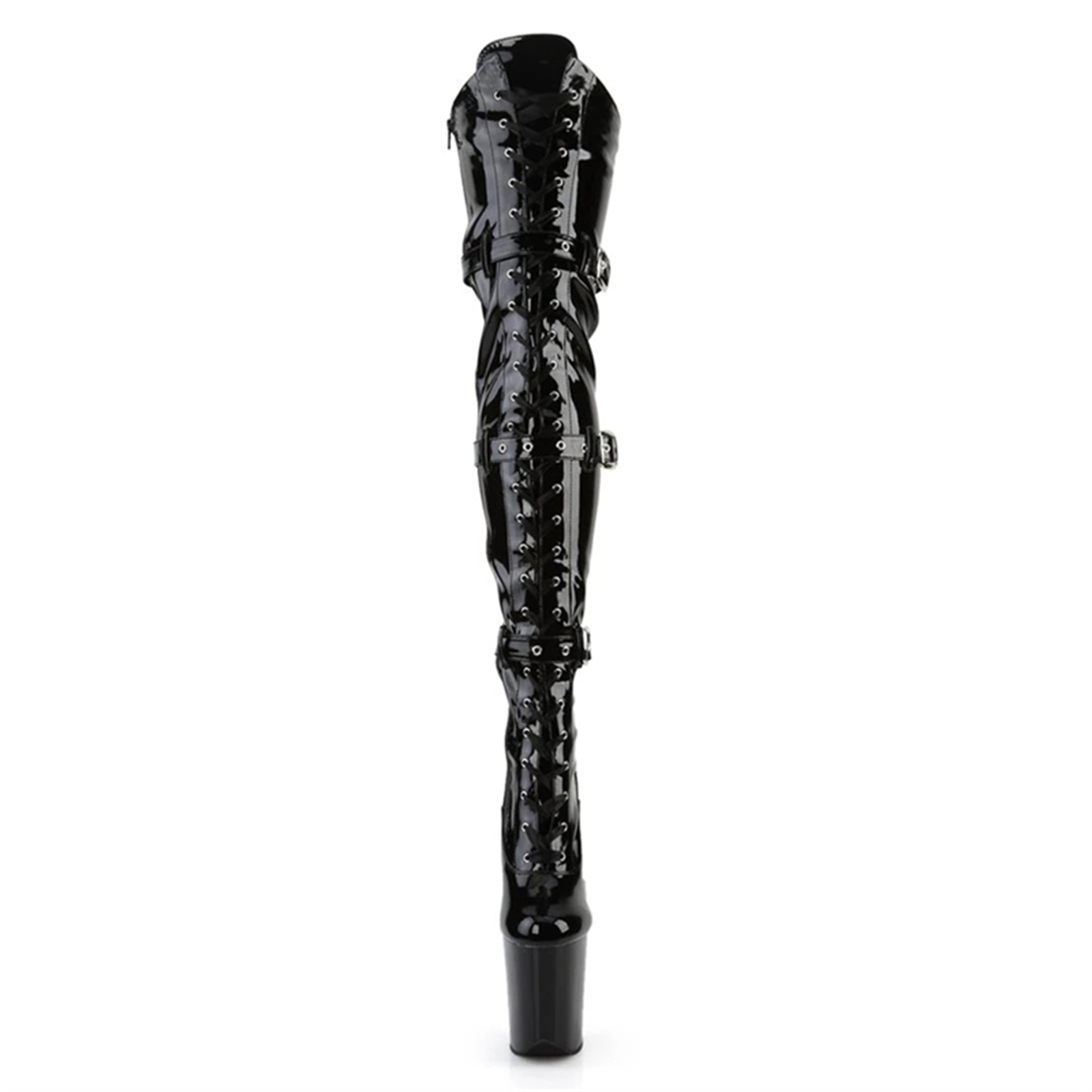 20CM Extreme High Knee Boots f - Leather Classic Strap ulasan dan harga